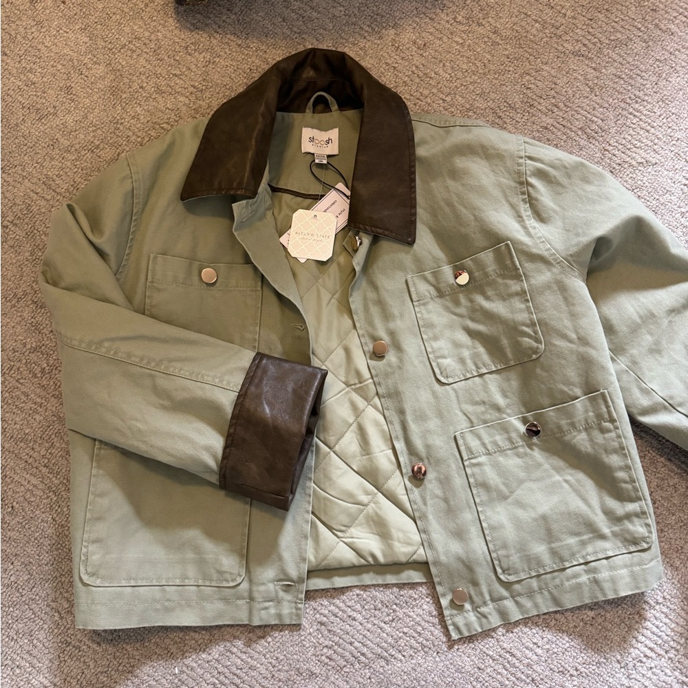 Altar’d State Stoosh cropped barn jacket